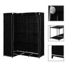 vidaXL Hoekkledingkast 130x87x169 cm zwart, Verzenden, Nieuw