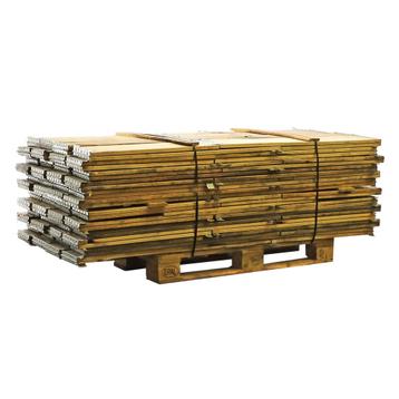Gebruikte opzetrand palletaanbieding 4x scharnierbaar beschikbaar voor biedingen