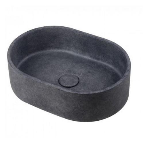Waskom Ideavit Idea.Rock 40x28x12 cm Ovaal Beton Donker, Doe-het-zelf en Verbouw, Sanitair, Overige typen, Nieuw, Ophalen of Verzenden