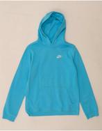 NIKE Boys Hoodie Jumper 13-14 Years XL Blue Cotton, Verzenden, Nieuw