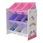 [en.casa] Kinderrek Muxía speelgoedkast 60x62x26,5 cm eenhoo, Verzenden, Nieuw