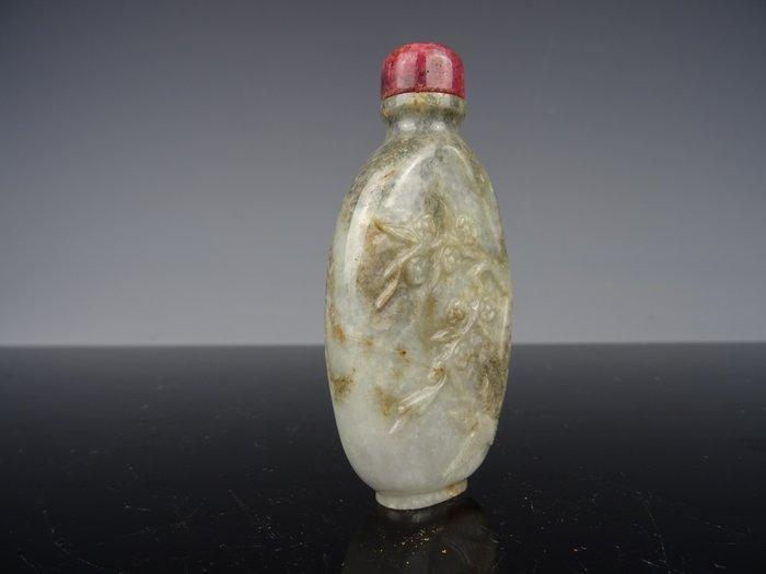 Snuiftabak-fles - jade - Qing dynastie 1644-1908, Antiek en Kunst, Antiek | Overige Antiek
