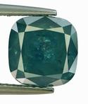 1 pcs Diamant - 3.51 ct - Cushion - Kleurbehandeld - fancy