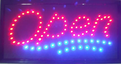 OPEN LED bord lamp verlichting lichtbak reclamebord #C3, Zakelijke goederen, Horeca | Meubilair en Inrichting, Verzenden