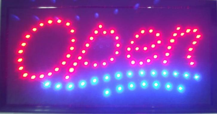 OPEN LED bord lamp verlichting lichtbak reclamebord #C3, Zakelijke goederen, Horeca | Meubilair en Inrichting, Verzenden