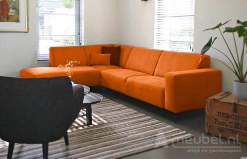 Hoekbank Maarssen - hoekbanken - Oranje, Huis en Inrichting, Banken | Sofa's en Chaises Longues, Nieuw, Stof