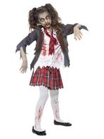 Zombie Schoolmeisje Kostuum Kind, Kleding | Dames, Ophalen of Verzenden, Nieuw