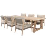 Noah Julia low dining tuinset 7 delig 300x100xH69 teak 4, Tuin en Terras, Tuinsets en Loungesets, Ophalen of Verzenden, Nieuw