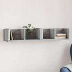 vidaXL Wandkast 99x18x16,5 cm bewerkt hout grijs sonoma, Huis en Inrichting, Woonaccessoires | Wandplanken en Boekenplanken, Verzenden