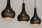 Rietveld Hanglampen - Zwart, Bruin, Goud - Metaal, Verzenden, Nieuw