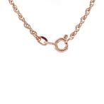 Roségouden vintage koord collier met hanger 14 krt, Ophalen of Verzenden, Nieuw