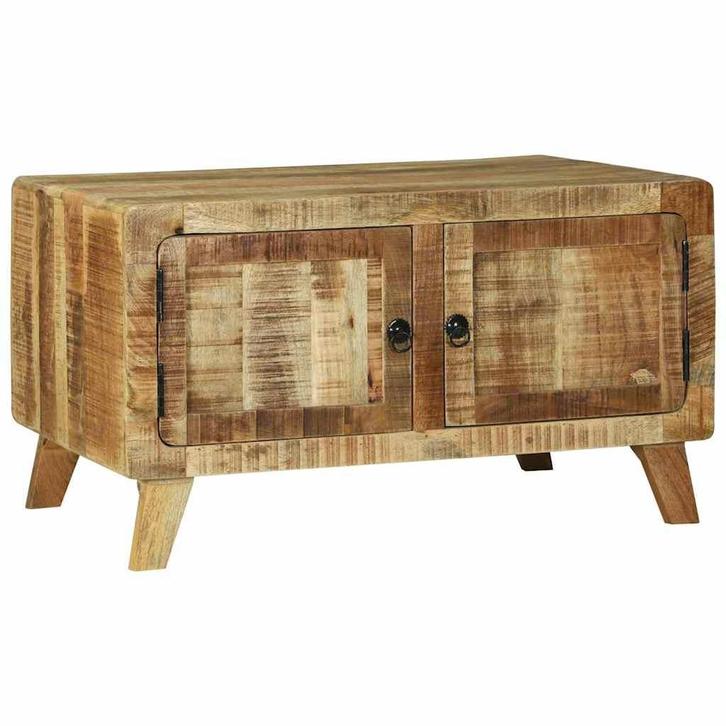 vidaXL Salontafel Bruin 80 x 54 x 45 cm Massief Mango Hout, Huis en Inrichting, Tafels | Salontafels, Nieuw, 50 tot 100 cm, Overige houtsoorten