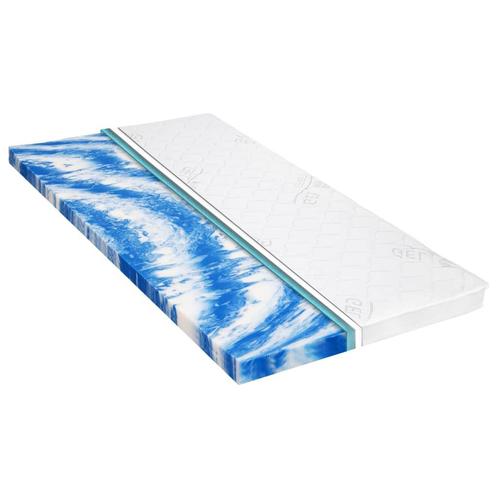 vidaXL Topmatras 7 cm gelschuim 100x200 cm, Huis en Inrichting, Slaapkamer | Beddengoed, Wit, Nieuw, Verzenden