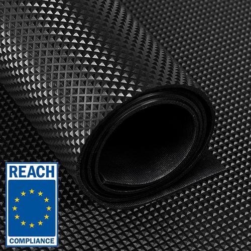 Rubber loper / rubbermat op rol - Piramide motief zwart - 3, Doe-het-zelf en Verbouw, Overige Doe-het-zelf en Verbouw, Verzenden