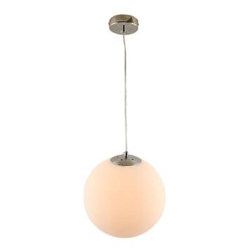 Bol hanglamp Dolf, nikkel ophangpendel, melkglas, 40cm beschikbaar voor biedingen