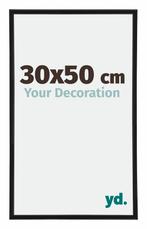 Fotolijst 30x50 cm - Zwart Mat - Kunststof - Annecy, Huis en Inrichting, Woonaccessoires | Lijsten, Verzenden, Nieuw