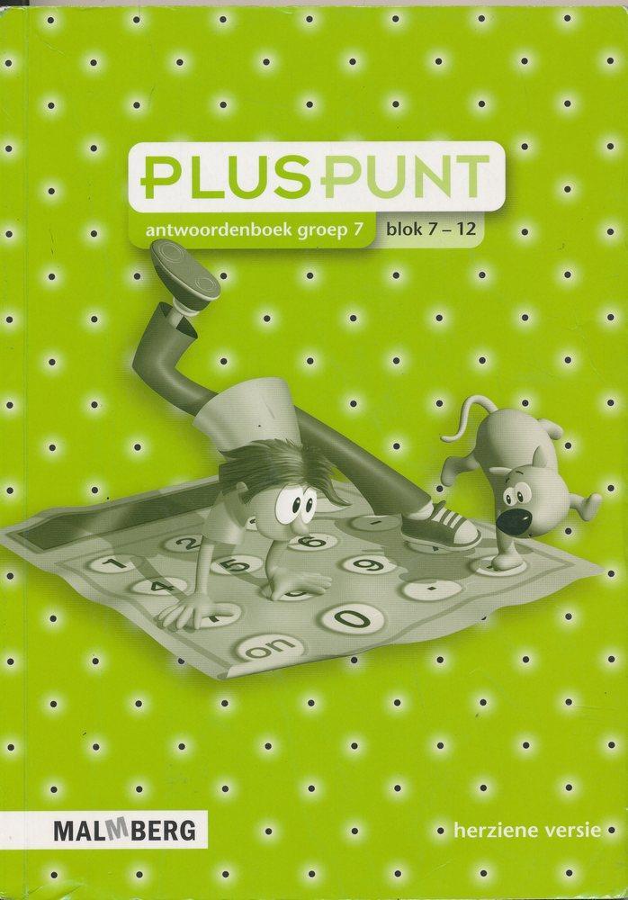 Pluspunt versie 3 Antwoorden blok 7-12 groep 7, Boeken, Schoolboeken, Nieuw, Verzenden