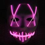 The Purge masker (lichtgevend el wire led paars), Nieuw, Verzenden