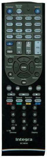 Originele Integra RC-881M afstandsbediening - DTR-30.6, Audio, Tv en Foto, Afstandsbedieningen, Verzenden