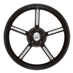 Ultraflex Stuurwiel V56 Zwart RVS 5-Spaaks 35 cm, Watersport en Boten, Bootonderdelen, Ophalen of Verzenden, Nieuw