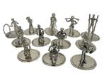 Miniatuur figuur - C.A. Stout (11) - .835 zilver