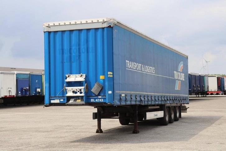 Veiling: Schuifzeiloplegger Krone SD 2016, Auto's, Vrachtwagens, BTW verrekenbaar, Overige brandstoffen, Overige kleuren, Aanhangers en Opleggers