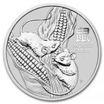Lunar III - Year of the Mouse - 5 oz 2020 (10.393 oplage), Postzegels en Munten, Verzenden, Losse munt, Zilver