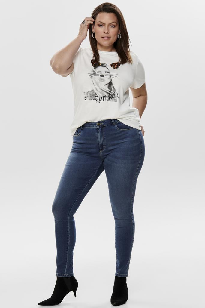 ONLY Carmakoma jeans AUGUSTA HW SK Maat:, Kleding | Dames, Spijkerbroeken en Jeans, Overige kleuren, Nieuw, Verzenden