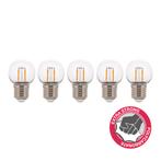 5 stuks Bailey LED Filament Safe Kogellamp E27 2W 180lm 2..., Huis en Inrichting, Lampen | Overige, Nieuw, Ophalen of Verzenden