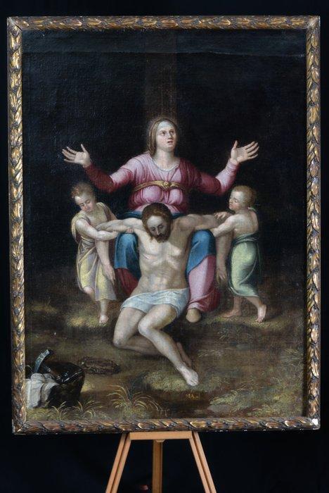 Follower of Michelangelo (XVI-XVII) - Pietà, Antiek en Kunst, Kunst | Schilderijen | Klassiek