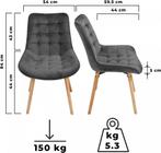 Miadomodo Eetkamerstoelen - Velvet - Fluweel - Houten Poten, Huis en Inrichting, Kasten | Computermeubels, Verzenden, Nieuw