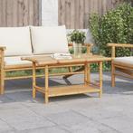 vidaXL Salontafel 90x50x45 cm bamboe, Huis en Inrichting, Verzenden, Nieuw, Overige houtsoorten, 50 tot 100 cm