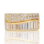 Ring - 18 karaat Geel goud Diamant  (Natuurlijk) - Diamant, Sieraden, Tassen en Uiterlijk, Antieke sieraden