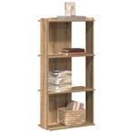 vidaXL Boekenkast 3-laags 60x30x120 cm bewerkt hout, Huis en Inrichting, Kasten | Boekenkasten, Verzenden, Nieuw, Overige houtsoorten
