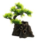 Boomstronk met bonsai 23cm / Aquariumdecoratie As-158, Dieren en Toebehoren, Verzenden, Nieuw