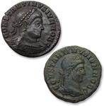 Romeinse Rijk. Constantine II as Caesar. Follis Group of 2x, Postzegels en Munten, Munten | Europa | Niet-Euromunten