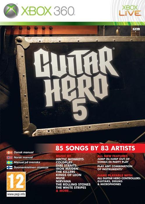 Guitar Hero 5-Standaard (Xbox 360) Gebruikt, Spelcomputers en Games, Games | Xbox 360, Zo goed als nieuw, Ophalen of Verzenden