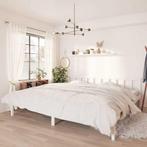 vidaXL Bedframe massief grenenhout wit 200x200 cm, Verzenden, Wit, Overige maten, 200 cm