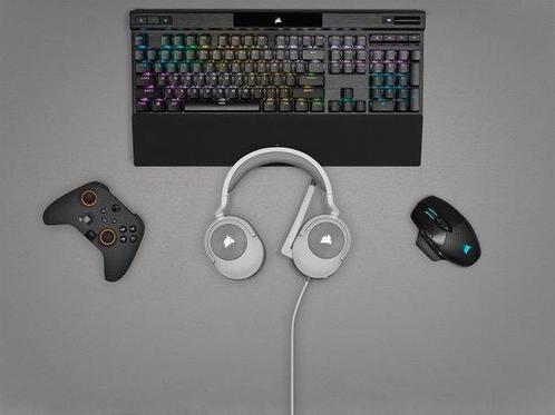 Corsair HS55 Surround Gaming Headset - Wit - PC & Mac, Audio, Tv en Foto, Koptelefoons, Verzenden