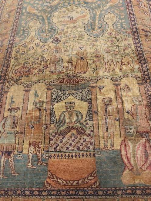 Tapijt - 175 cm - 123 cm - Oude Turkse zijde Kayseri, Huis en Inrichting, Stoffering | Tapijten en Kleden