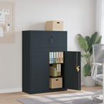 vidaXL Archiefkast 90x40x130 cm staal antracietkleurig, Huis en Inrichting, Kasten | Overige, Verzenden, Nieuw