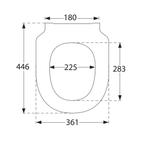 Toiletzitting Villeroy & Boch Subway 3.0 43.8x37.4x4.2 cm, Ophalen of Verzenden, Nieuw