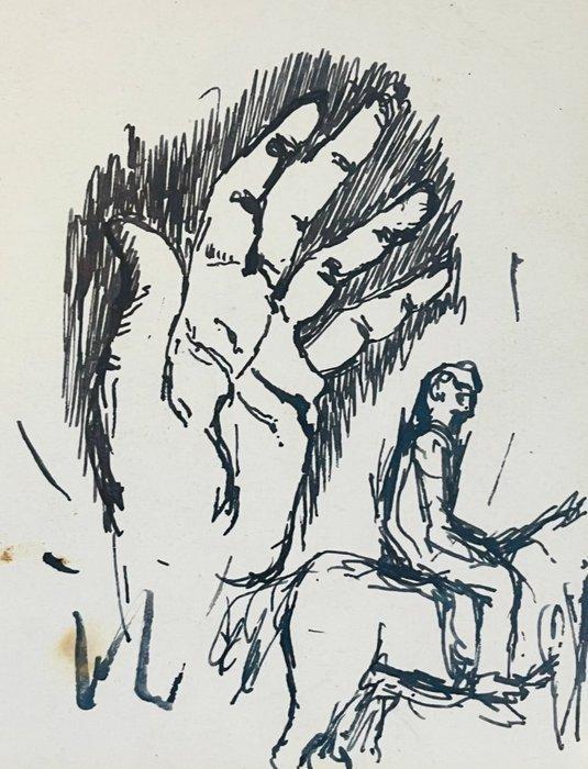 Paul Valéry (1871-1945) - Étude de main, Antiek en Kunst, Kunst | Designobjecten