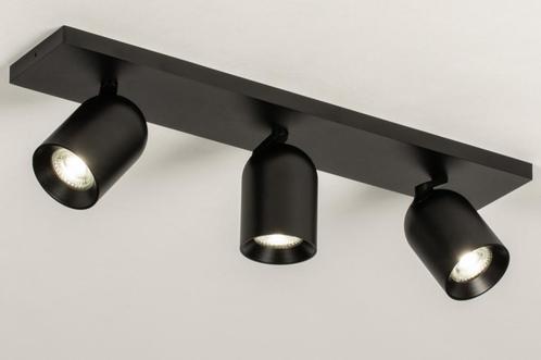 Rietveld Spots - Zwart, Goud - Metaal, Aluminium, Huis en Inrichting, Lampen | Hanglampen, Verzenden