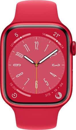 Apple Watch Series 8 45mm Rood met GARANTIE & verzending, Telecommunicatie, Mobiele telefoons | Apple iPhone, Zo goed als nieuw