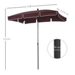 TRUUSK e Parasol, Tuinparasol, Strandparasol, Balkonparasol,, Tuin en Terras, Parasols, Verzenden, Nieuw