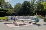 Suns Stockholm platform loungeset XL soft grey met wit frame, Tuin en Terras, Ophalen of Verzenden, Nieuw