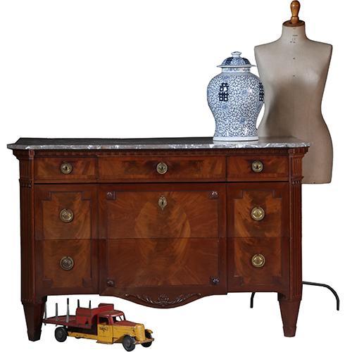 Grote Hollandse commode ca 1850 Louis Seize stijl gerestaure, Antiek en Kunst, Antiek | Meubels | Kasten, Ophalen of Verzenden