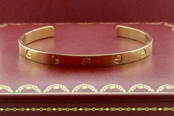 Cartier LOVE Bracelet Open Cuff 18 Karaat Geelgoud Maat 20 beschikbaar voor biedingen