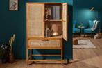 Massief dressoir BAMBOO LOUNGE 140cm mangohout bamboe met, Ophalen of Verzenden, Nieuw